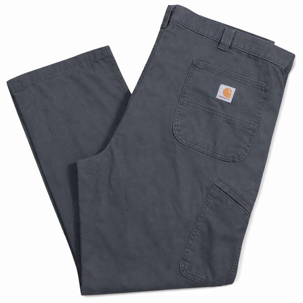 Carhartt Relaxed Fit Work Pant 44x30 Gray Cotton Carpenter Utility Pockets